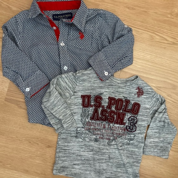 Bundle (2) Polo Assn. Kids' Long sleeve Shirt 2T - Picture 1 of 8